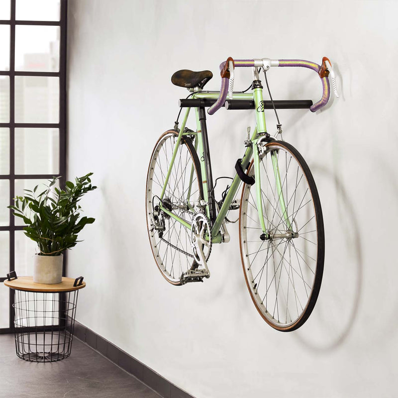 Fahrradhalterung Wand Holz für MTB in schwarz
