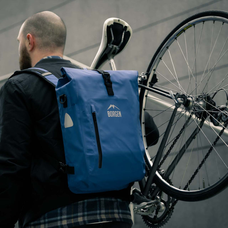 fahrradtasche gepäckträger blau Fahrradtasche Gepäckträger – Fahrradrucksack blau – forriders.de