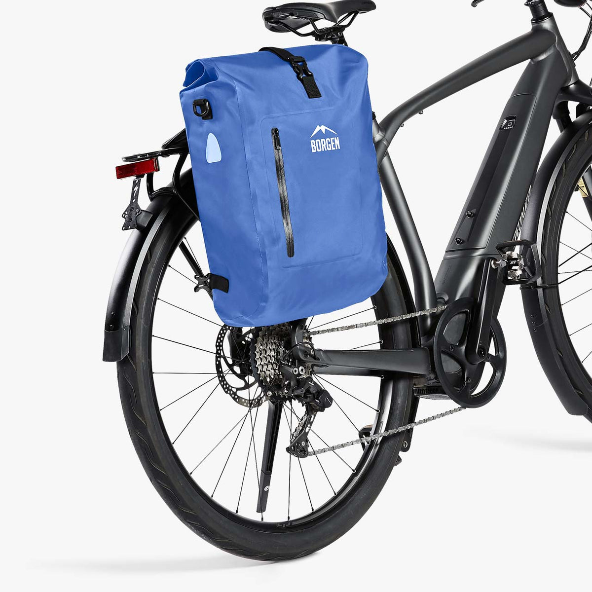 Fahrradtasche Gepäckträger – Fahrradrucksack blau