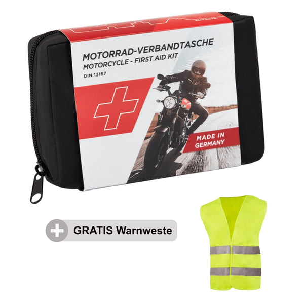 Flexeo Erste-Hilfe-Tasche Set Traveller, gefüllt, Füllung nach DIN 13167,  Motorrad – Böttcher AG