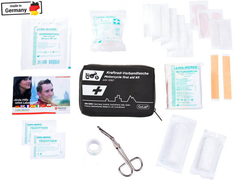 Motorrad Erste Hilfe Set Inhalt 