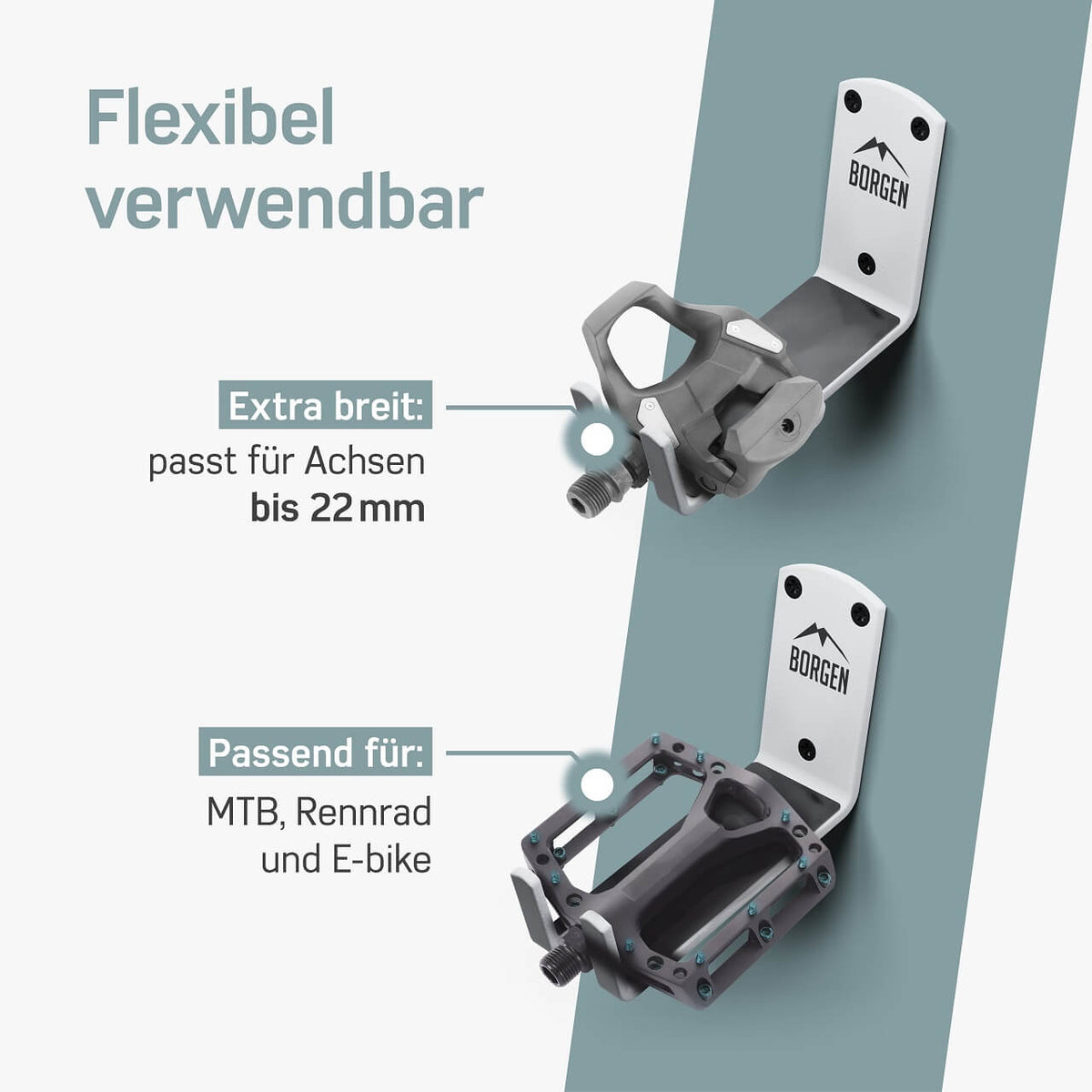 Fahrrad Pedal Wandhalterung